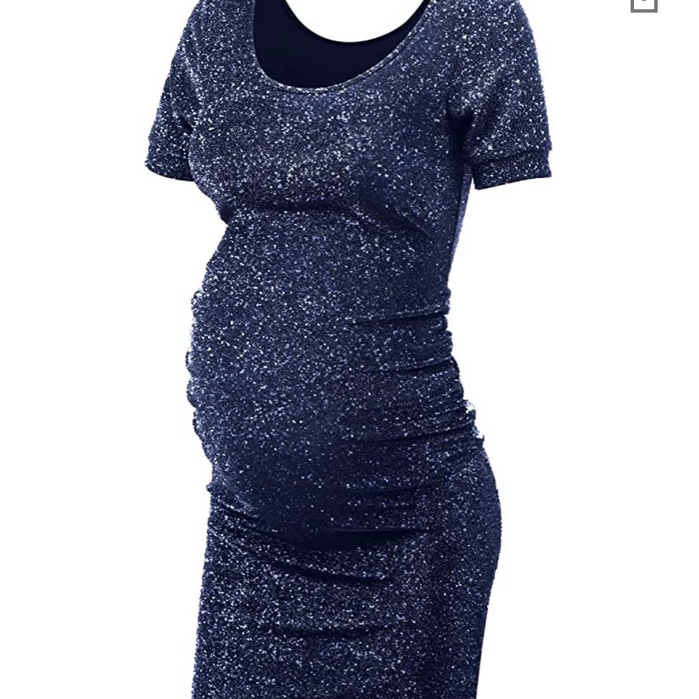 Maternity sparkle dress SIZE LARGE